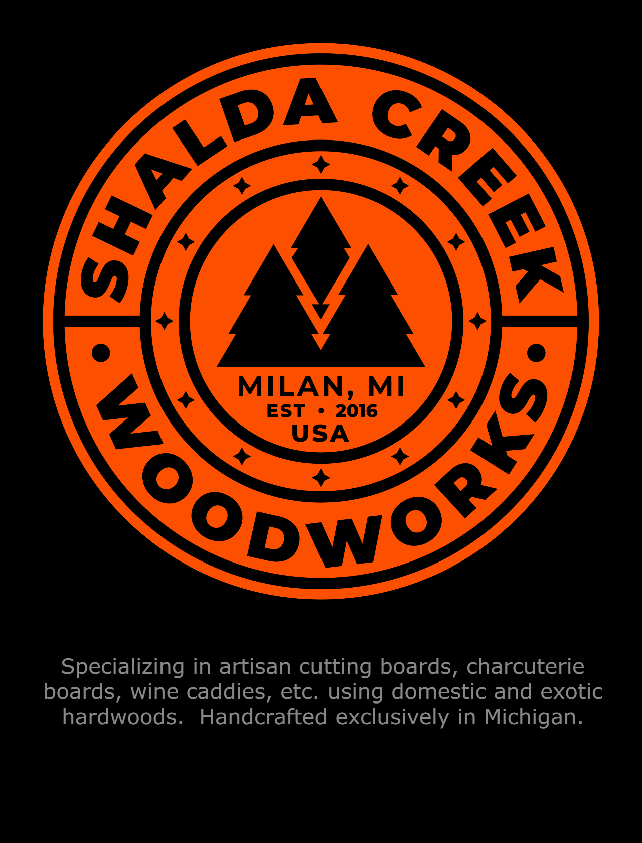 Shalda Creek Woodworks logo & business description